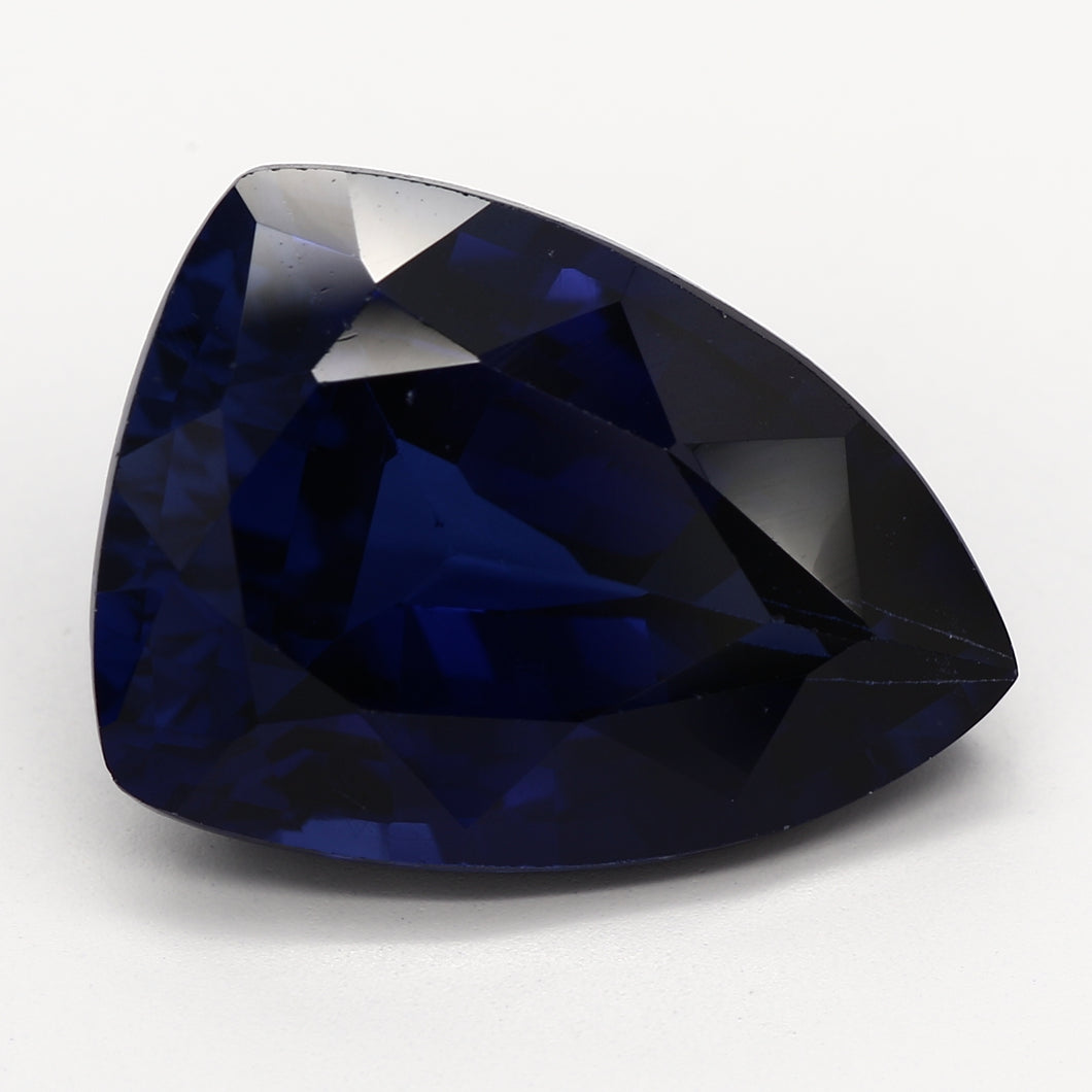 6.77ct Triangle Blue Recycled Synthetic Sapphire