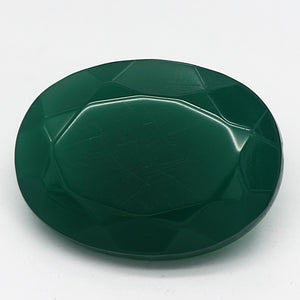 1.04ct Oval Bluish Green Recycled Natural Dyed Chalcedony