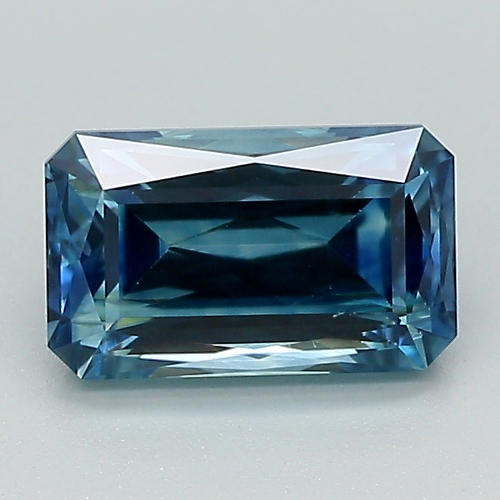 1.95ct Blue Cut Cornered Rectangular Modified Brilliant Montana Sapphire
