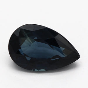 0.52ct Pear Dark Blue Recycled Natural Sapphire