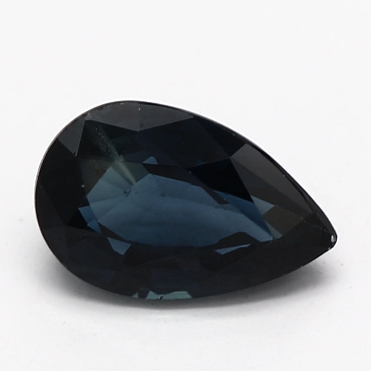 0.52ct Pear Dark Blue Recycled Natural Sapphire