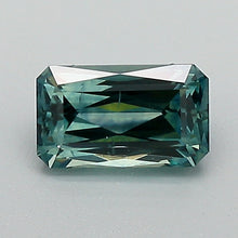 Load image into Gallery viewer, 0.92ct Greenish Blue Cut Cornered Rectangular Modified Brilliant Montana Sapphire
