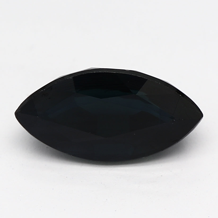 0.91ct Marquise Dark Blue Recycled Natural Sapphire