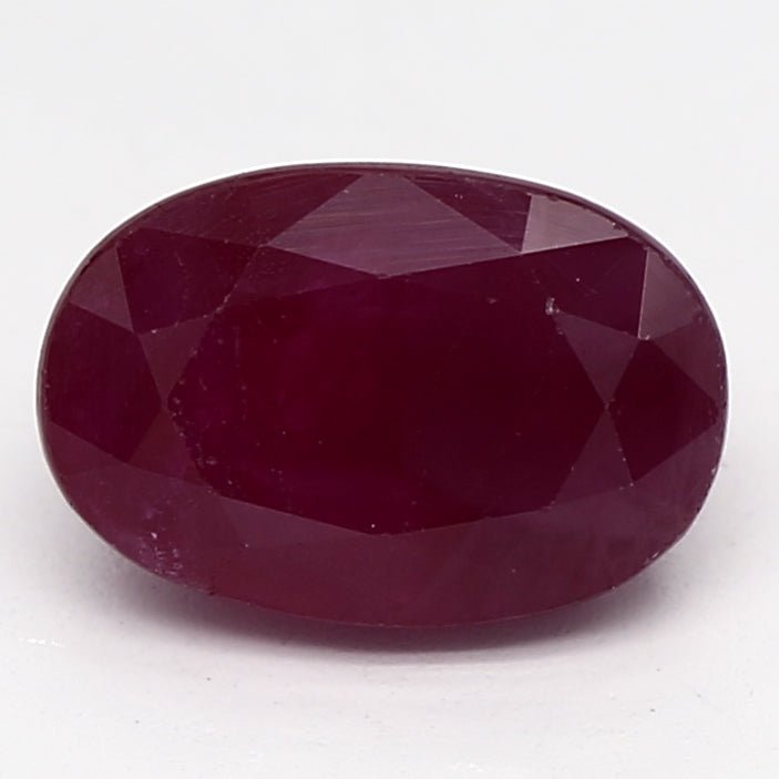 0.83ct Oval Purplish Red Recycled Natural Ruby