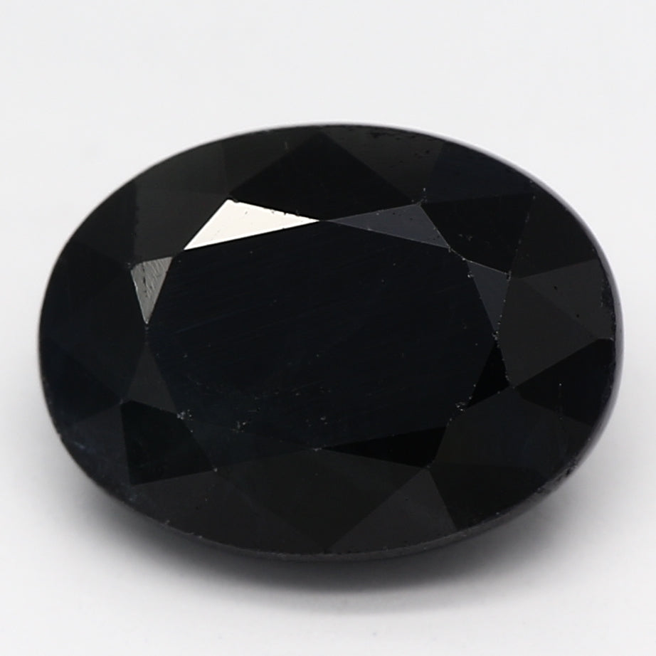 1.85ct Oval Dark Blue Recycled Natural Sapphire