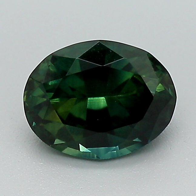 1.19ct Green Oval Cut Sapphire  (Kenya)