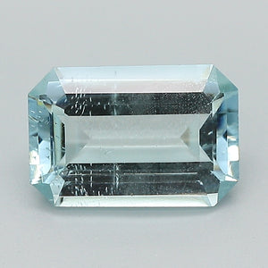 1.5ct Blue Emerald Cut Aquamarine  (Zambia)