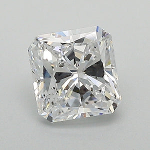 0.86ct D SI2 Cut Cornered Princess Diamond