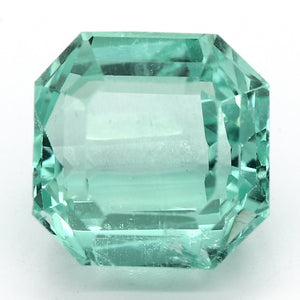 3.27ct Rectangle Bluish Green Recycled Natural Green Beryl