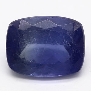 2.59ct Cushion Violet Blue Recycled Natural Tanzanite