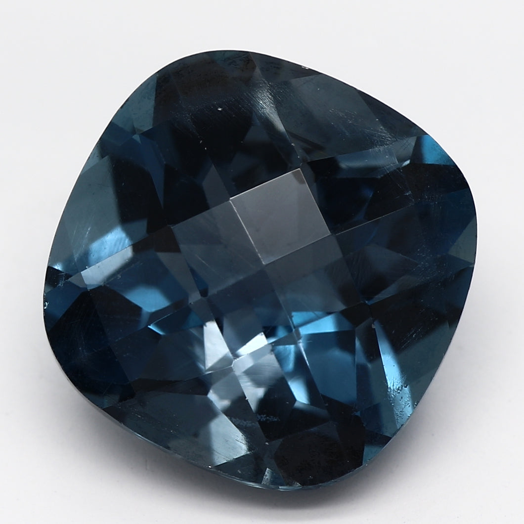 5.13ct  Dark Greenish Blue Recycled Natural Blue Topaz