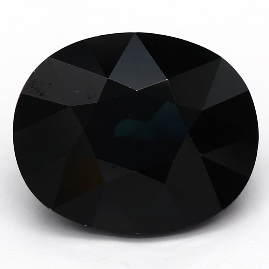 1.93ct Oval Dark Blue Recycled Natural Sapphire