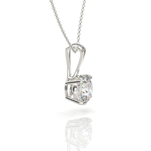 Classic Lab Grown Diamond Solitaire Necklace