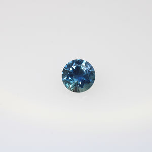 1.07ct Medium Blue-Green Round Sapphire