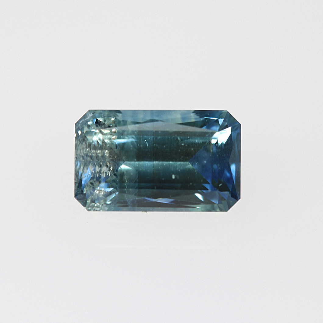 1.02ct Medium Blue-Green Radiant Sapphire
