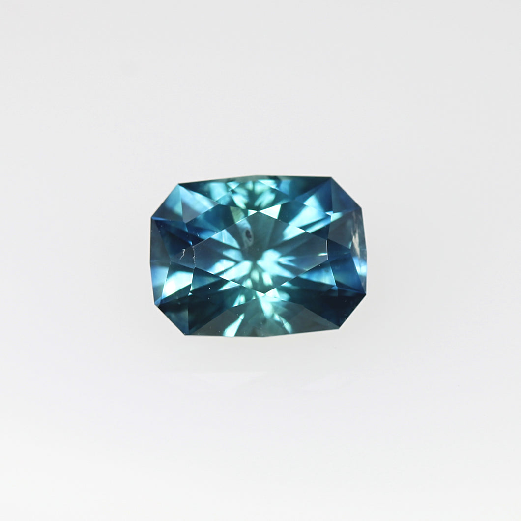 1.34ct Medium-Dark Blue Radiant Cut Sapphire