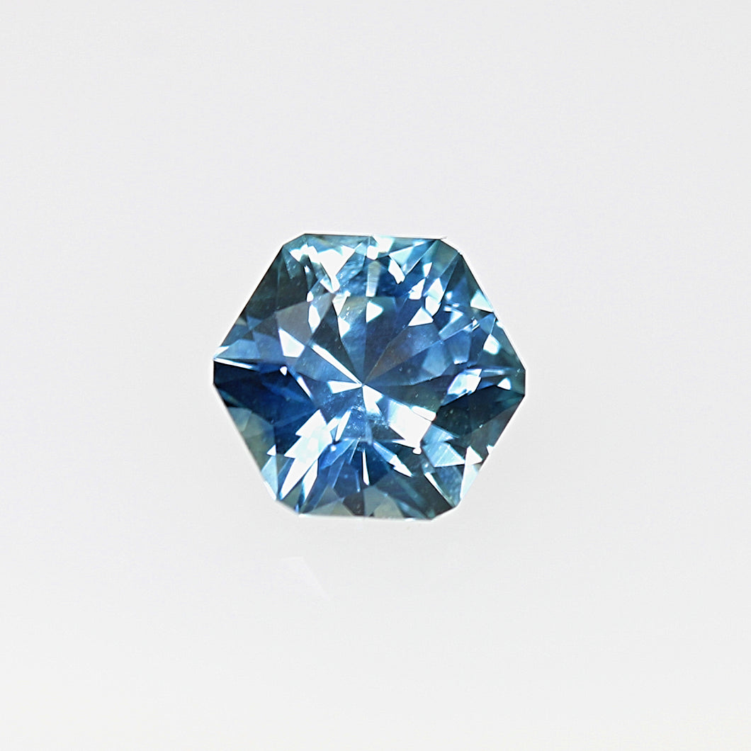 1.04ct Medium Blue Hexagon Sapphire