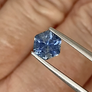 1.04ct Medium Blue Hexagon Sapphire