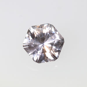 0.79ct Bi-Color Light Pink Hexagon Sapphire