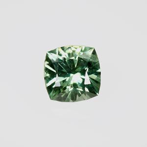 1.01ct Light-Medium Green Cushion Sapphire