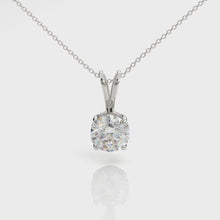 Load and play video in Gallery viewer, Classic Lab Grown Diamond Solitaire Necklace

