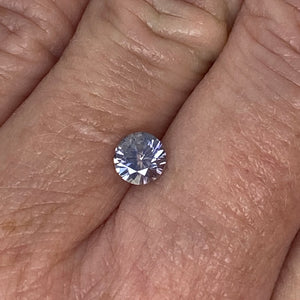 0.82ct Medium Grey-Violet Round Sapphire