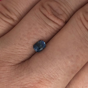 0.78ct Medium Blue Radiant Cut Sapphire