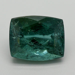 4.26ct Blue Green Cushion Cut  Brazil Tourmaline