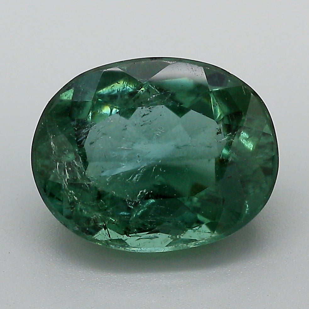 3.67ct Blue Green Oval Cut  Brazil Tourmaline